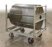 Billet mixer cart for truck-in oven
