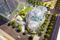 Amazon’s Mini Rainforest Work Space Spheres are Made From Glass and Steel