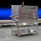 Despatch industrial conveyor oven with custom entry and exit