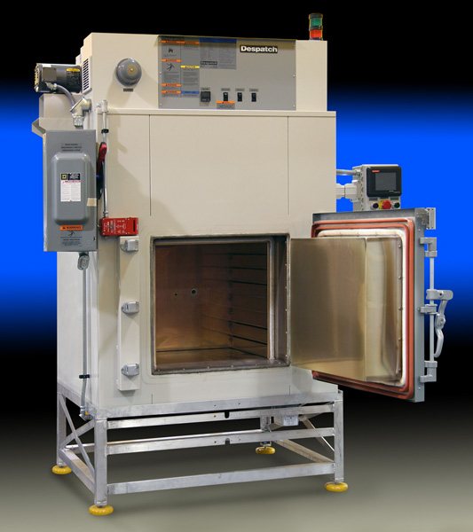 Despatch industrial cabinet oven with inert atmosphere for heat treating